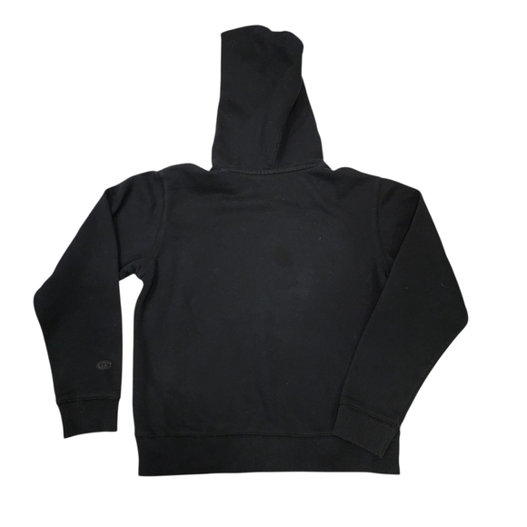 Champion Boys Black Pullover Hoodie Youth Large Script Logo Sweatshirt - Picture 4 of 5